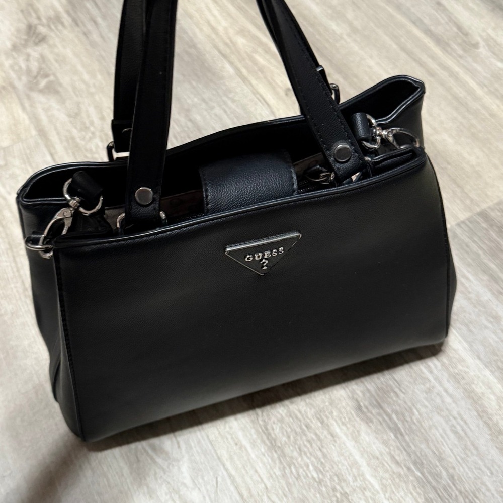 Guess satchel crossbody black‎ handbag